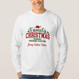 Julskjorta för familjen med namn t shirt