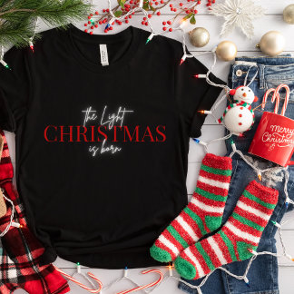 Julskjorta för kvinnor Ljuset är Born T Shirt