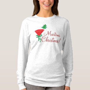 Julskjorta för kvinnor med martini t shirt