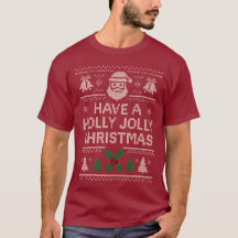 Julskjorta - Röd Jingle-design
