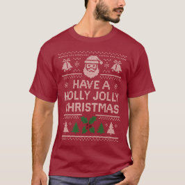 Julskjorta - Röd Jingle-design T Shirt