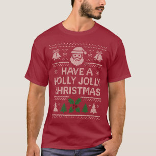 Julskjorta - Röd Jingle-design T Shirt