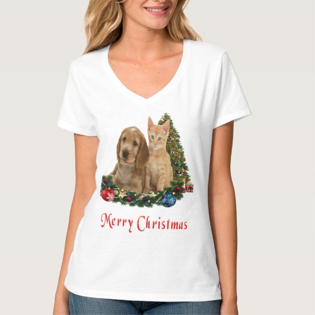 Julskjortor för djur t shirt (Framsida)