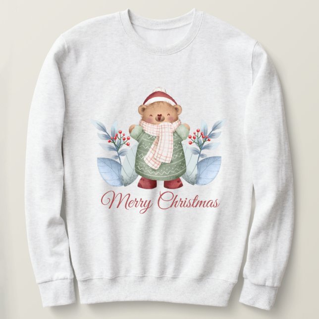 Julskjortor Lång Ärmad Tröja (Design framsida)