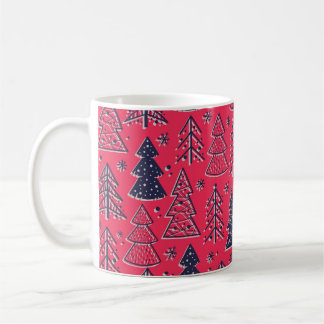 Julskog: Winter Silhouette Tapet. Kaffemugg