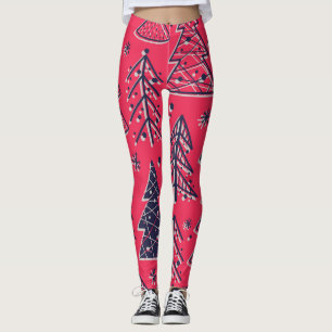 Julskog: Winter Silhouette Tapet. Leggings