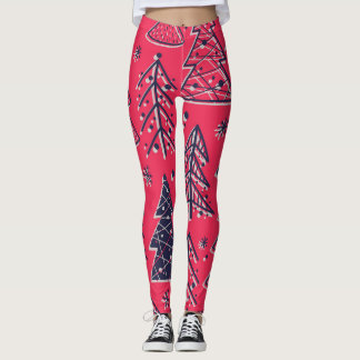 Julskog: Winter Silhouette Tapet. Leggings