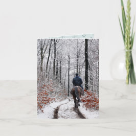 Julskogen Horse Ride Kort