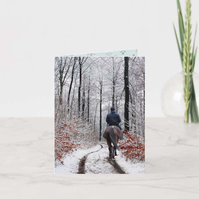 Julskogen Horse Ride Kort (Framsida)