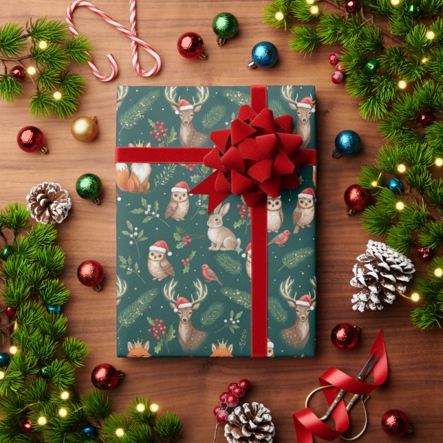 Julskogs Djur Söta Skogsdjur Presentpapper (Skapare uppladdad)