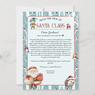 Julskogsbrev från Tomte Claus Inbjudningar