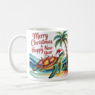 Julsköldpadda i Paradise Kaffemugg