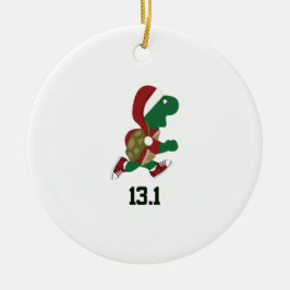 Julsköldpadda löpare 13,1 julgransprydnad keramik