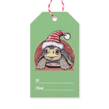 Julsköldpadda med söt Santa Hat