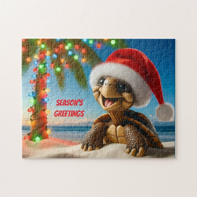 Julsköldpadda Pussel (Horisontell)