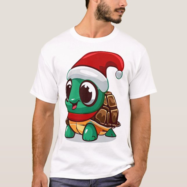 julsköldpadda t shirt (Framsida)