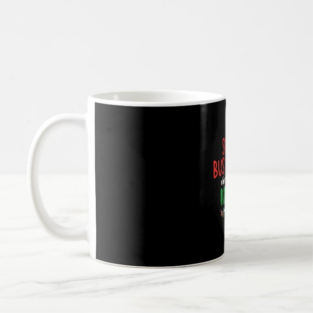 Julskolförare buss, skolbuss kaffemugg (Vänster)
