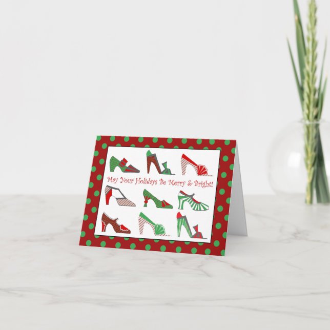 Julskor - hälsningskort helgkort (Framsida)