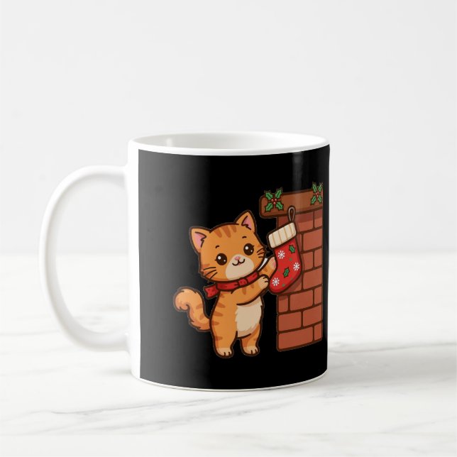 Julskorsten Kattunge Kaffe Mugg (Vänster)