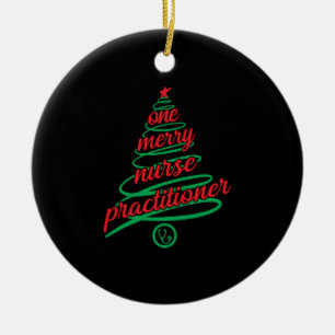 Julsköterska, en bäste julgransprydnad keramik