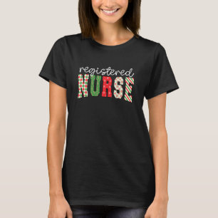 Julsköterska Print Registrerad Sjuksköterska Sjuks T Shirt