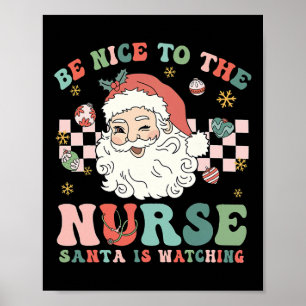 Julsköterska Var Snäll Mot Sjuksköterskan Tomte Ju Poster