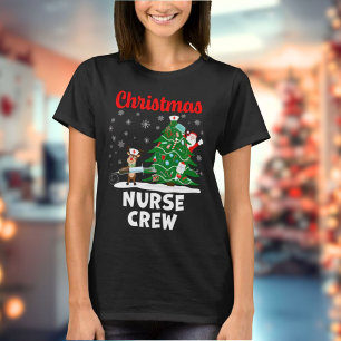 Julsköterskekollektiv med Tomte och Renar T Shirt