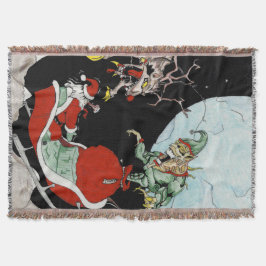 Julskräck Anpassad kastfilt Filt