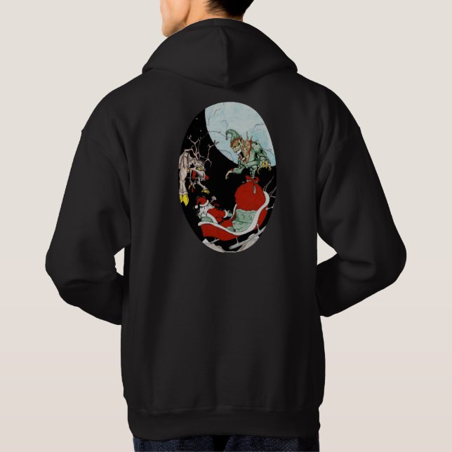 Julskräck Grundläggande manlig hoodie (Baksida)