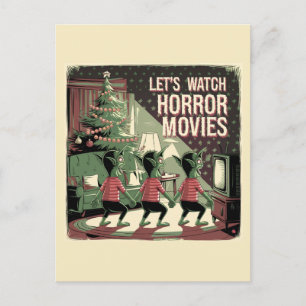 Julskräck Movies Spooky Grönt varelser Vykort