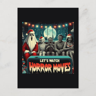Julskräckfilmer Tomte Spöke Vykort
