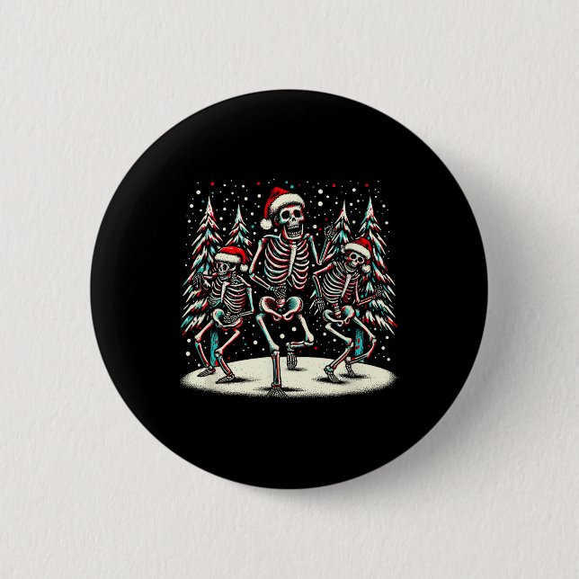 Julskrämmar - Vintage Halloween-kostym  Knapp (Framsida)