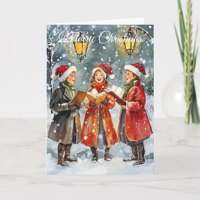 julskråpsångare helgkort (Framsida)