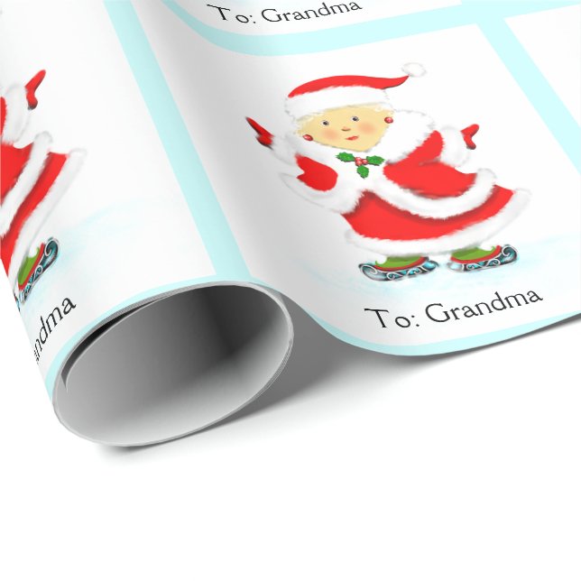 Julskridskor Presentpapper (Rullad Hörn)