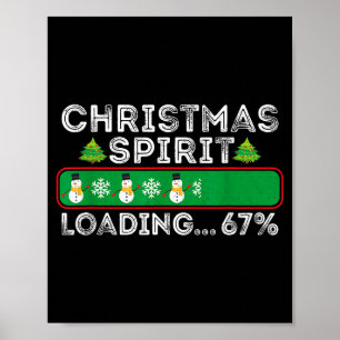 Julskrift laddar 67 Six Seven Meme Rolig Sno Poster