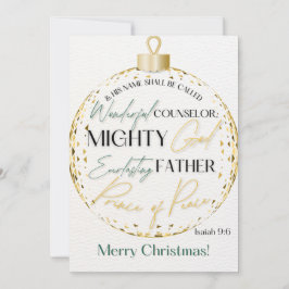 Julskript Greeting Card Isaiah 9:6 Julkort