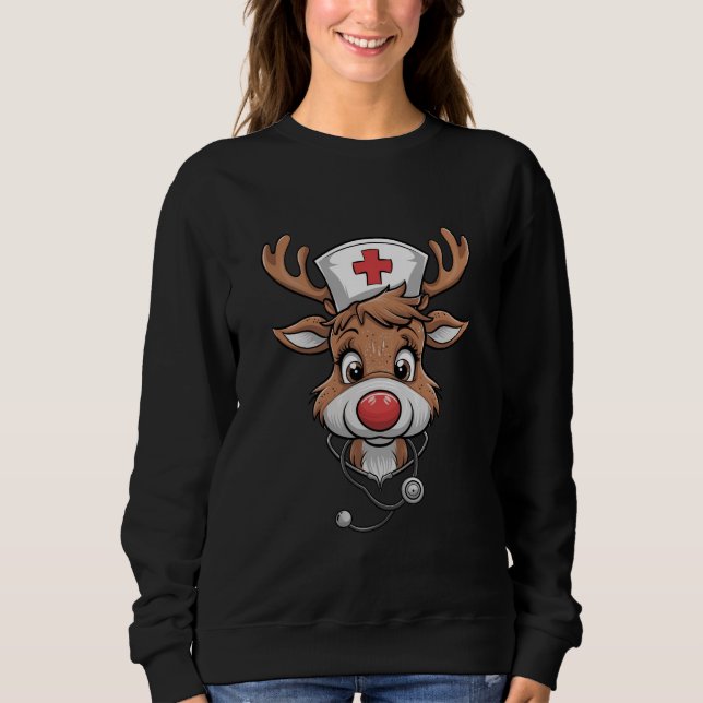 Julskrubb toppresentenn gummihandskar sjukskötersk t shirt (Framsida)