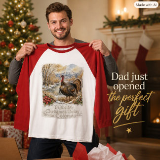 Julskrytande Kalkon Jakt Colorado Slogan T Shirt