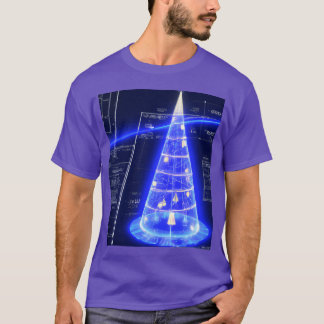 Julskutt Christmasree Blueprint-presenten T Shirt