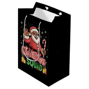 Julskvad Santa Afro Man Stolthet Svart Afrikan