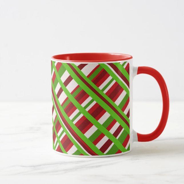 Julskvadroner diagonal mugg (Höger)