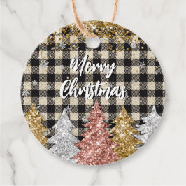 Julskvaller och Glitter God jul Gåvor Etiketter