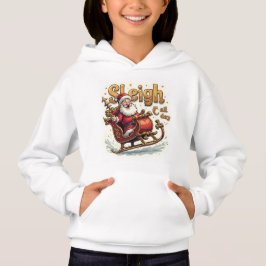 Julsläde hela dagen-hoodie – Rolig jul T Shirt