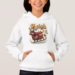 Julsläde hela dagen-hoodie – Rolig jul T Shirt