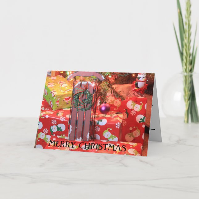 Julsläde närbild kort (Framsida)