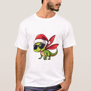 Julslända Santa Hatt Rolig Jul Barn T Shirt