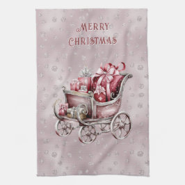 Julsleigh med gifts-Helgdag, kökshandduk