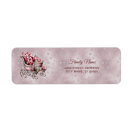 Julsleigh med Gifts Returadress Lab Lab Returadress Etikett