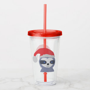 Julslott med Santa Hat Take Away Mugg