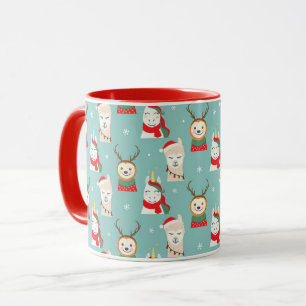 Julslott och llamas mugg